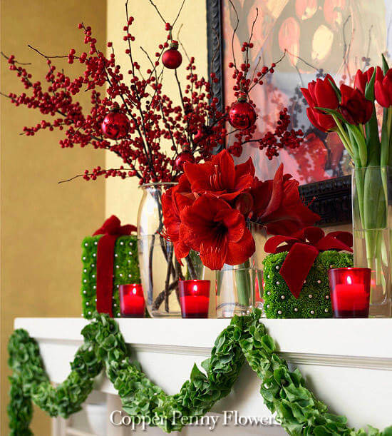 festive flower arrangement
