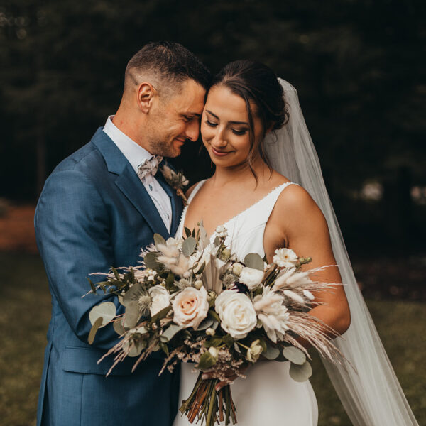 Taylor and Ben at The Gardens at Uncanoonuc Mountain