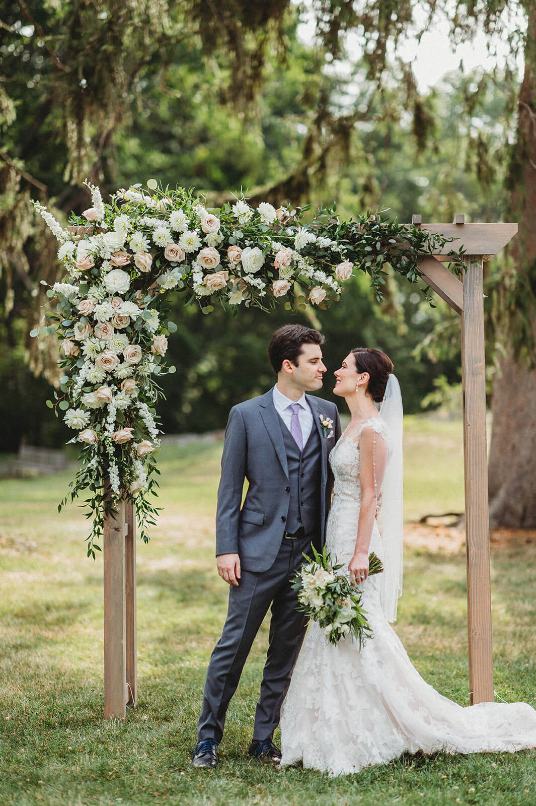 Copper Penny Flowers Summer Wedding at deCordova Museum photos by Dan Aguirre Photography