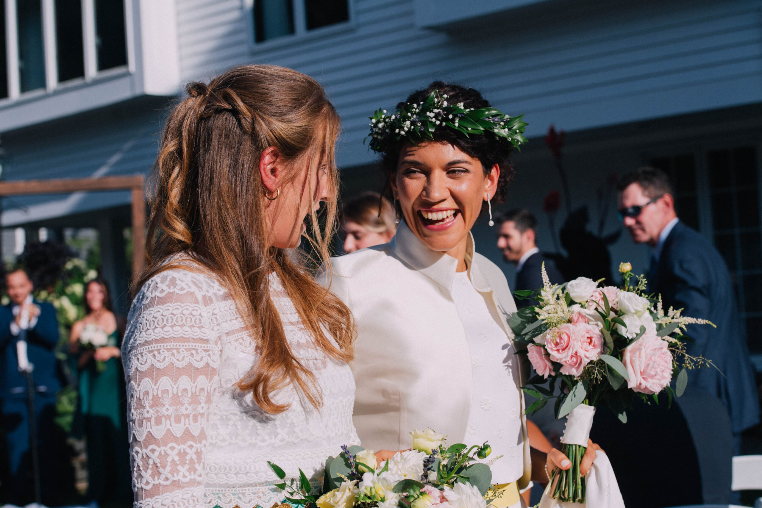 pastel bridal bouquet wedding florals