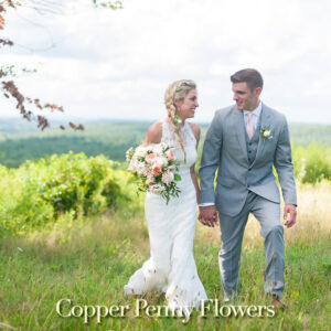 Copper Penny Flowers Summer Wedding at Fruitlands Museum photos by Laura Wagner