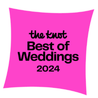 The Knot Best Of Weddings 2024 Pink Awards Badge