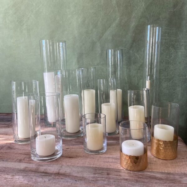 clear glass hurricane b