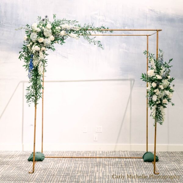 copper wedding arbor chuppah