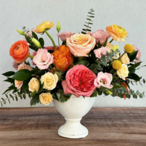 Beautiful floral arrangement at Copper Penny Flowers North design studio