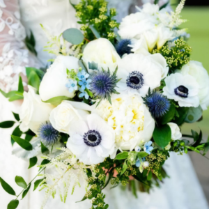 Charming floral ensemble at Copper Penny Flowers North design studio