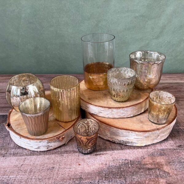 gold mercury glass b